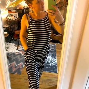 Striped jumpsuit
